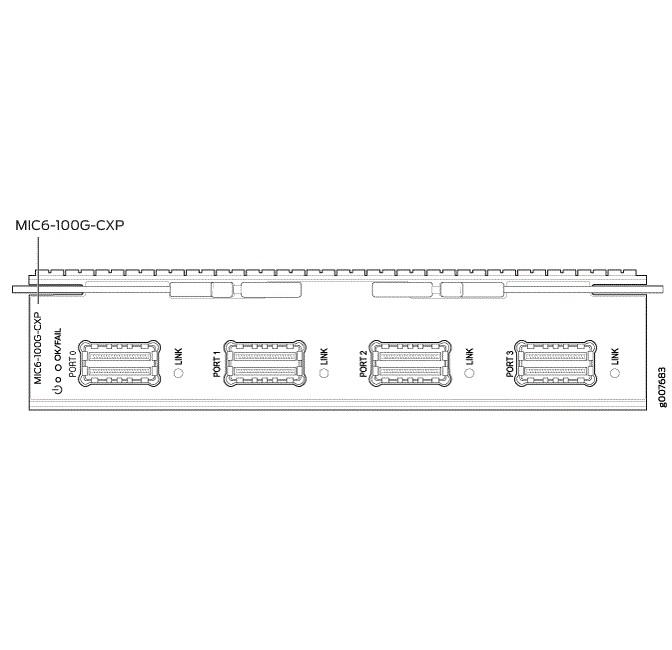 Интерфейсный модуль Juniper MIC6-100G-CXP - stack kz